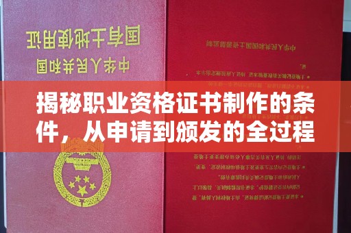 海拉尔揭秘职业资格证书制作的条件，从申请到颁发的全过程
